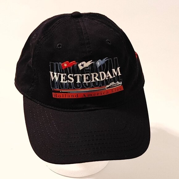 Holland America Line Westerdam Cruise Ship Baseball Cap Adjustible Cap 2004 - Picture 1 of 8